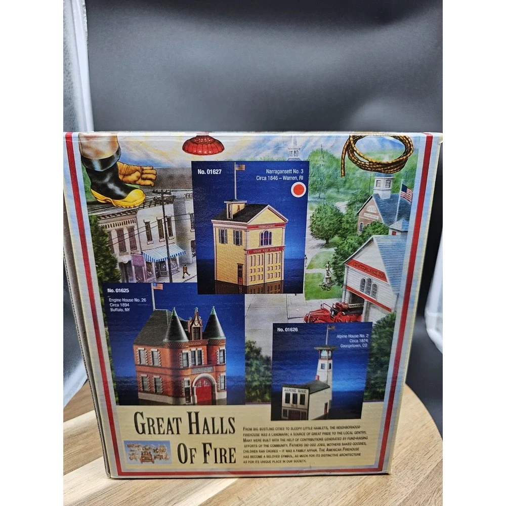 Lefton Great Halls Of‎ Fire Narragansett No.3 Firehouse Blt 1846 Warren RI